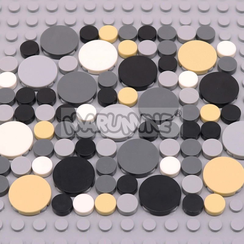 Lego Set City - 350 шт. круглые плитковые блоки 1x1